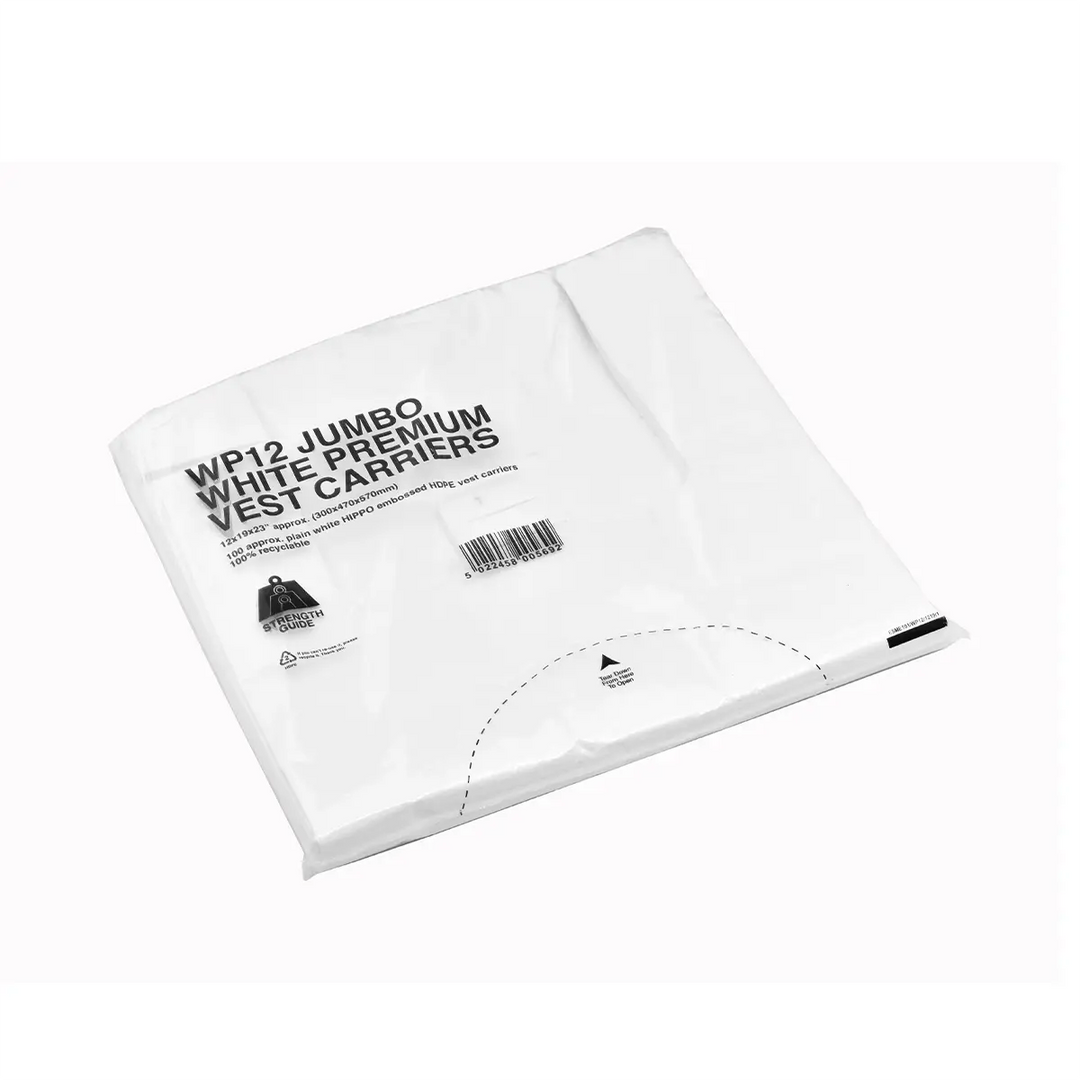 12X19X23 Premium White H Duty Vest Hippo