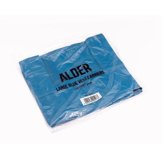 Alder Blue Plain HDPE Vest Carriers